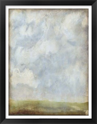 Framed Aged Abstract Landscape II Print