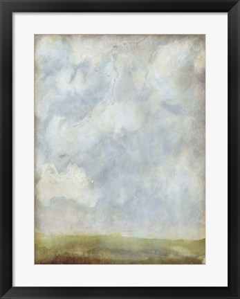 Framed Aged Abstract Landscape II Print