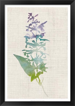 Framed Watercolor Plants I Print