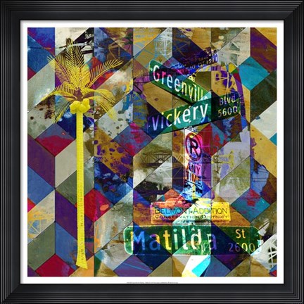 Framed Greenville &amp; Matilda - Dallas Print