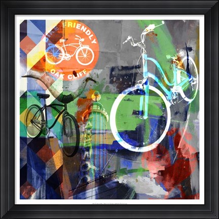 Framed Lakewood Bikes - Dallas Print