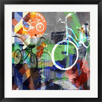 Framed Lakewood Bikes - Dallas Print