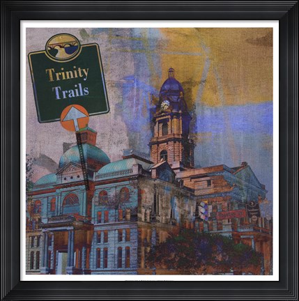Framed Trinity Trails - Ft. Worth Print