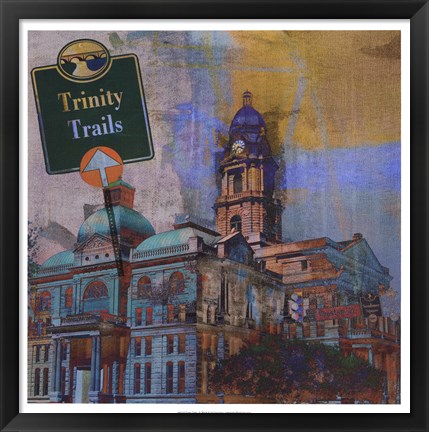 Framed Trinity Trails - Ft. Worth Print