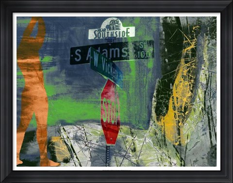 Framed Southside - Ft. Worth Print