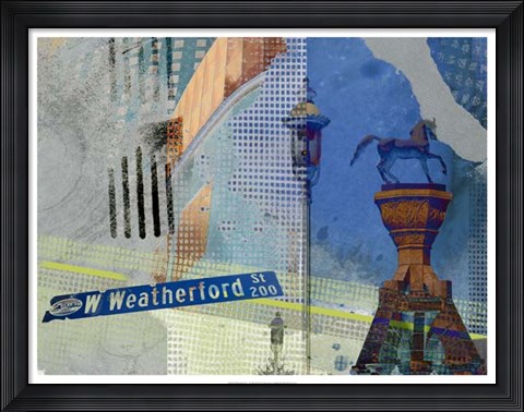 Framed Weatherford St. Ft. Worth Print