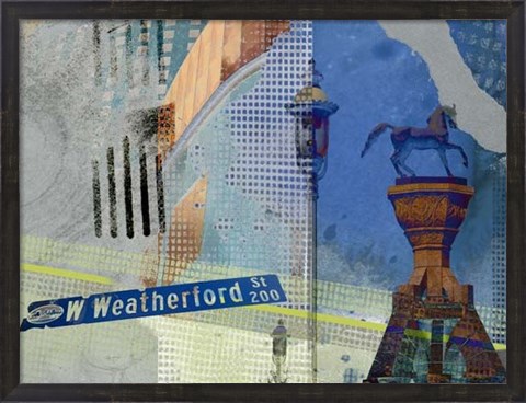 Framed Weatherford St. Ft. Worth Print
