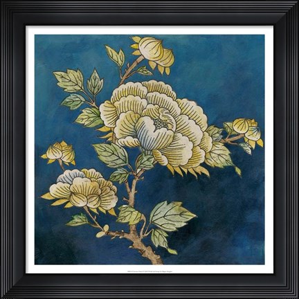 Framed Eastern Floral I Print