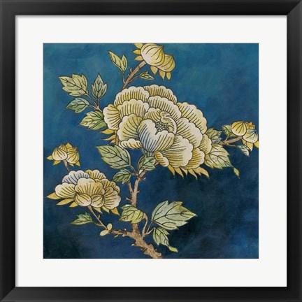Framed Eastern Floral I Print