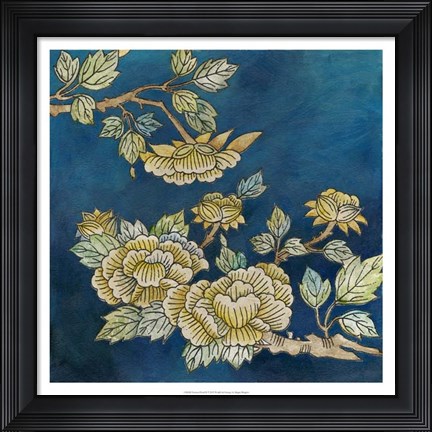 Framed Eastern Floral II Print