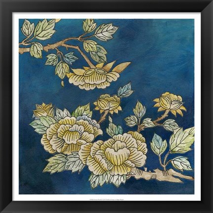 Framed Eastern Floral II Print