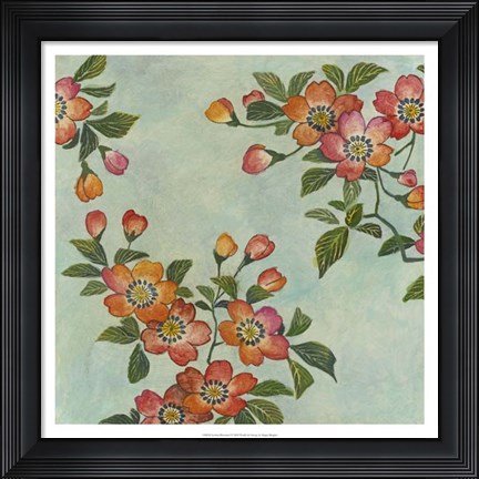 Framed Eastern Blossoms I Print
