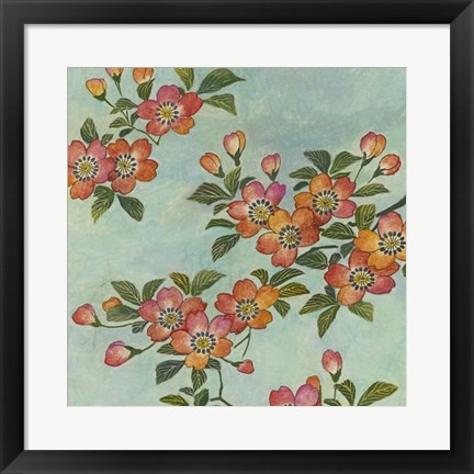 Framed Eastern Blossoms II Print