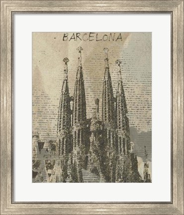 Framed Remembering Barcelona Print