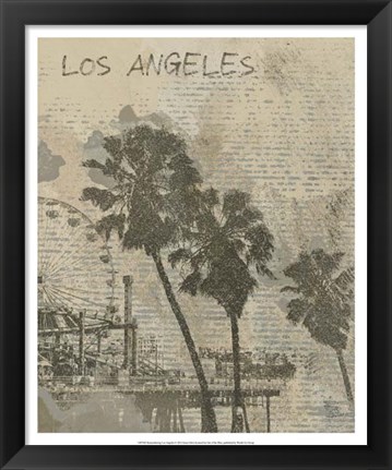 Framed Remembering Los Angeles Print