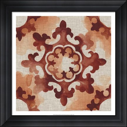 Framed Elemental Tiles II Print