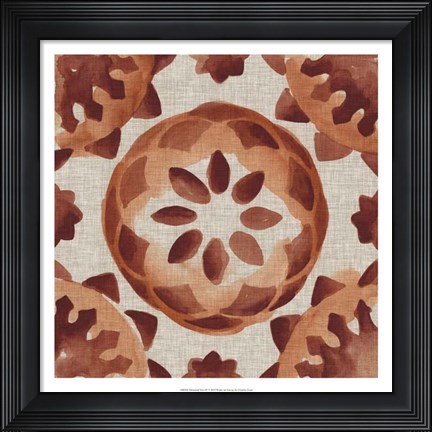 Framed Elemental Tiles IV Print