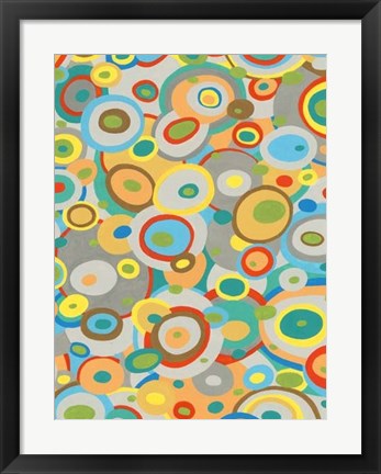 Framed Overlapping Ovals II Print