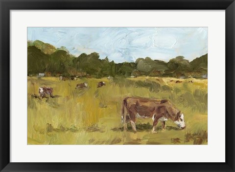 Framed Rural View I Print