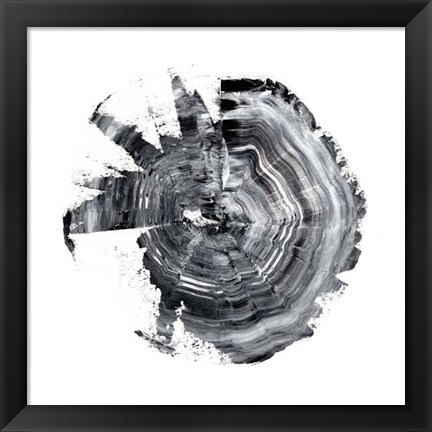 Framed Tree Ring Abstract II Print