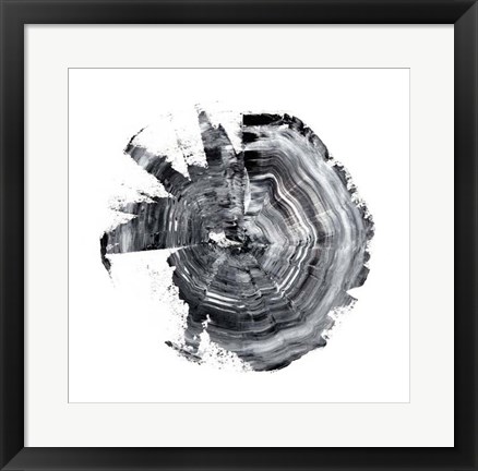 Framed Tree Ring Abstract II Print