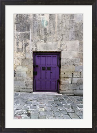 Framed Cloony Purple 2 Print