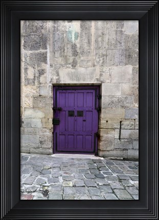 Framed Cloony Purple 2 Print