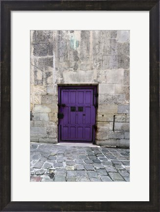 Framed Cloony Purple 2 Print