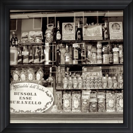 Framed Brussola Esse Buranello Print