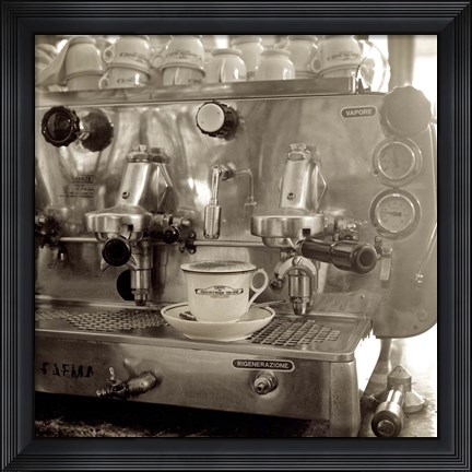 Framed Tuscany Caffe I Print