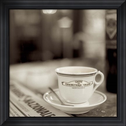 Framed Tuscany Caffe II Print