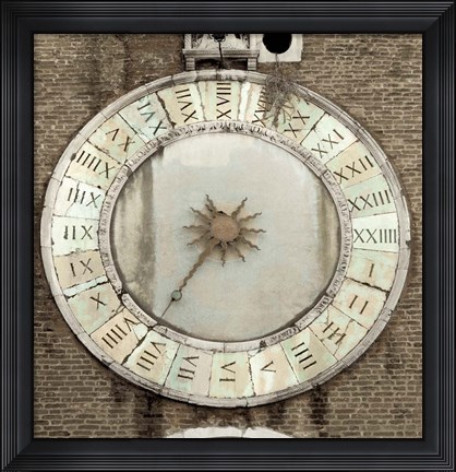 Framed Il Grande Orologio V Print