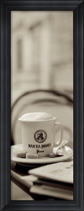Framed Tuscany Caffe V Print