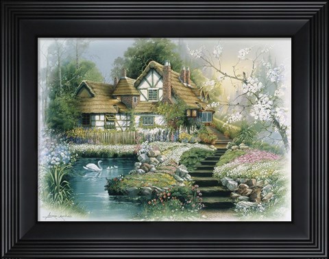 Framed Cottage 1 Print
