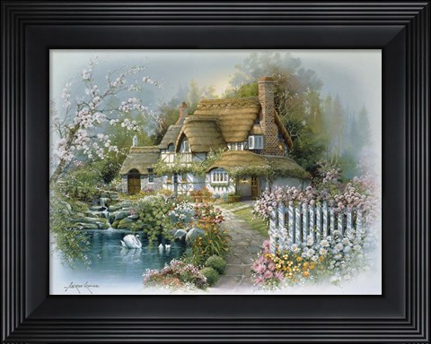 Framed Cottage 2 Print