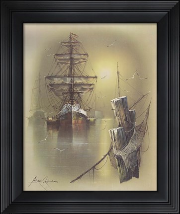 Framed Boat A Print