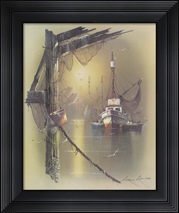 Framed Boat B Print