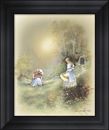 Framed Grassy Path Print