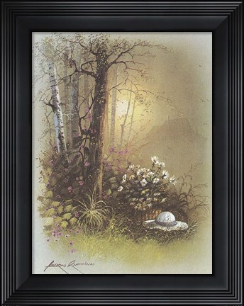 Framed Hat in the Grass Print
