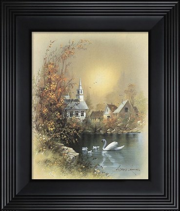 Framed House B Print