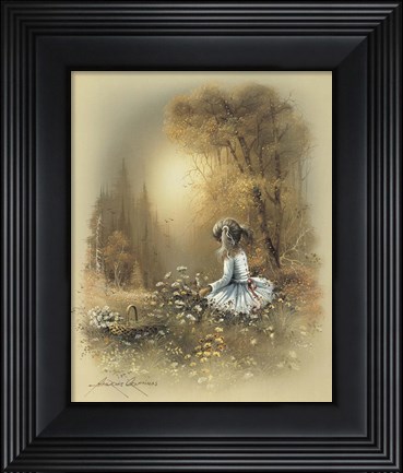 Framed Little Girl A Print