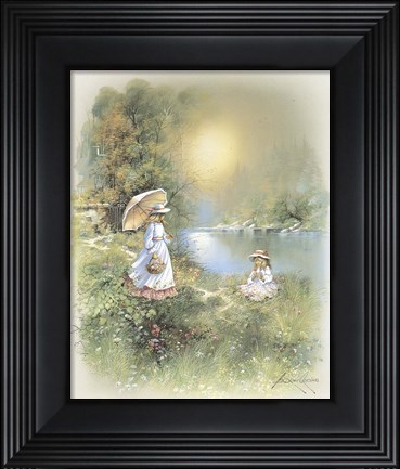 Framed Little Girl D Print