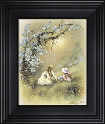 Framed Little Girl E Print