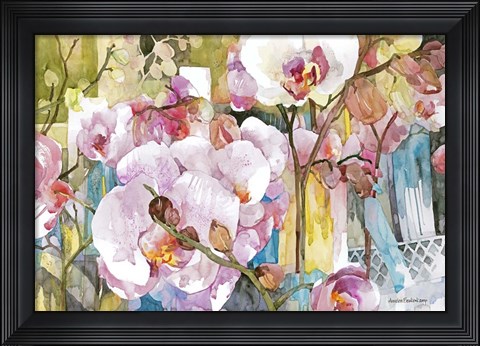 Framed Orchid Oasis Print