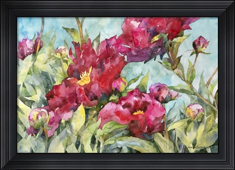 Framed Peony Paradise Print