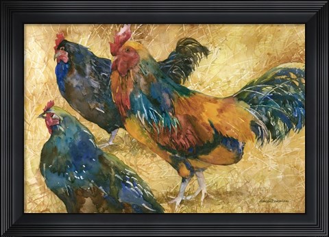 Framed Threes a Crowd Print