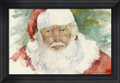 Framed Santa Print