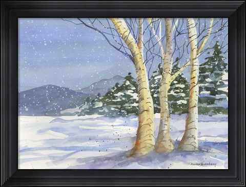 Framed Birch III Print