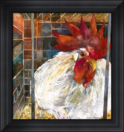 Framed Rooster 2 Print