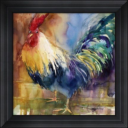 Framed Renegade Rooster Print